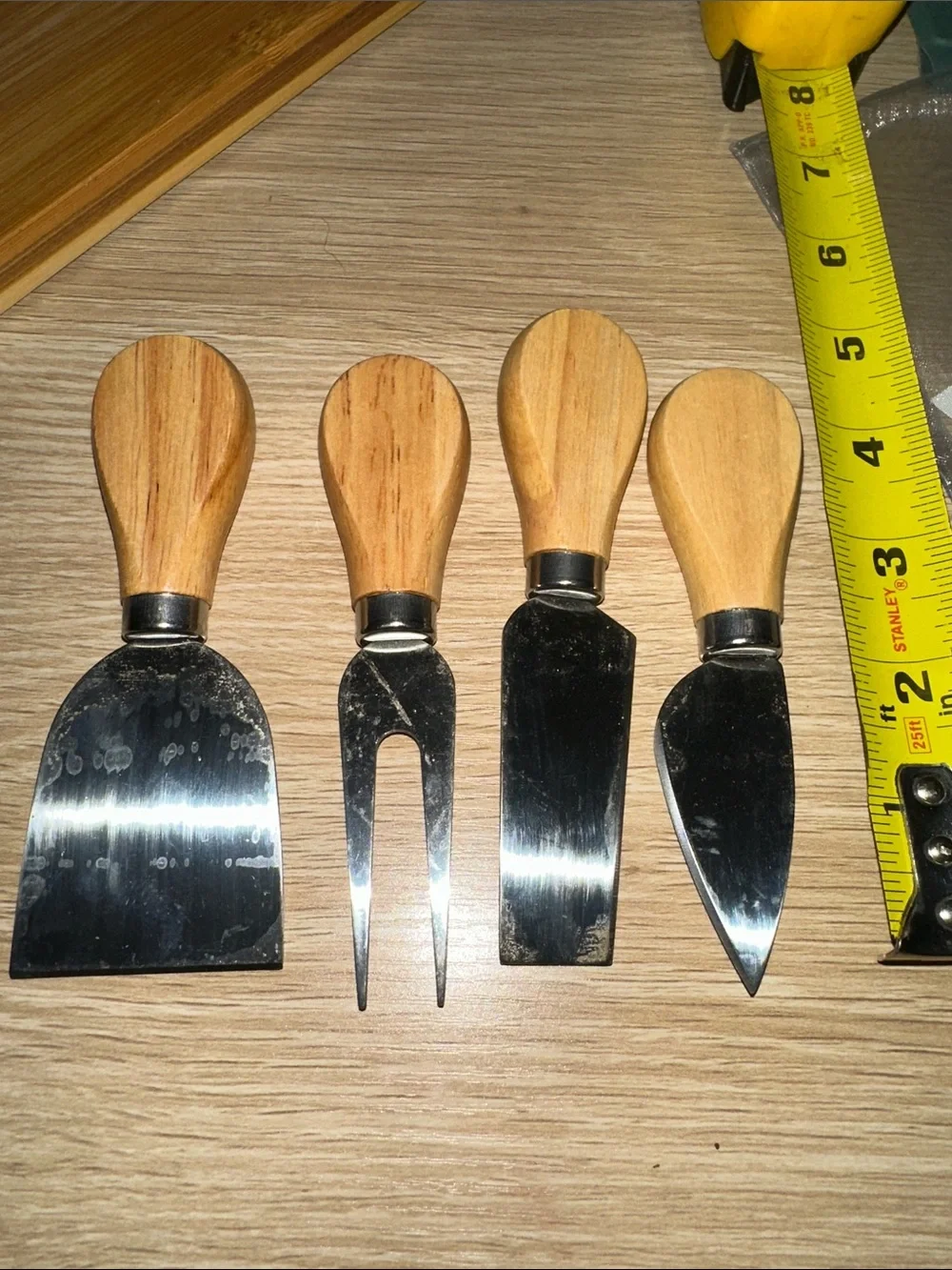 Cositas Contreras Handcrafted Floral Bamboo Charcuterie Board & Cheese Knife Set